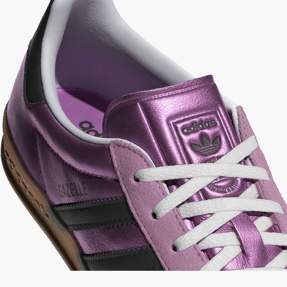 Adidas Women's Gazelle Metallic Purple Sneakers